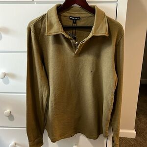 Men’s Express x Rachel Zoe long sleeved polo shirt…size medium